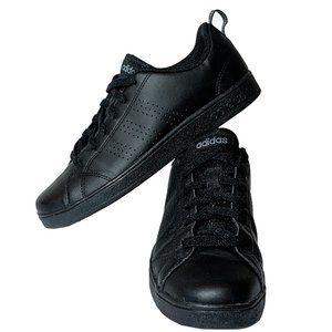 (Worn Once) Adidas Black Low Casual Sneakers W7 M5.5 (Similar to Stan Smith)